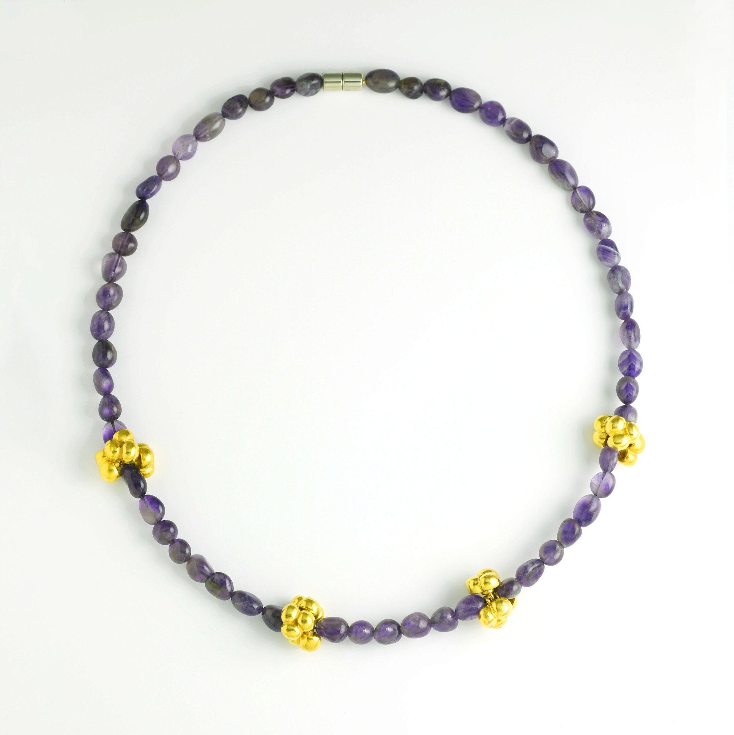 Amethyst and Gold Necklace