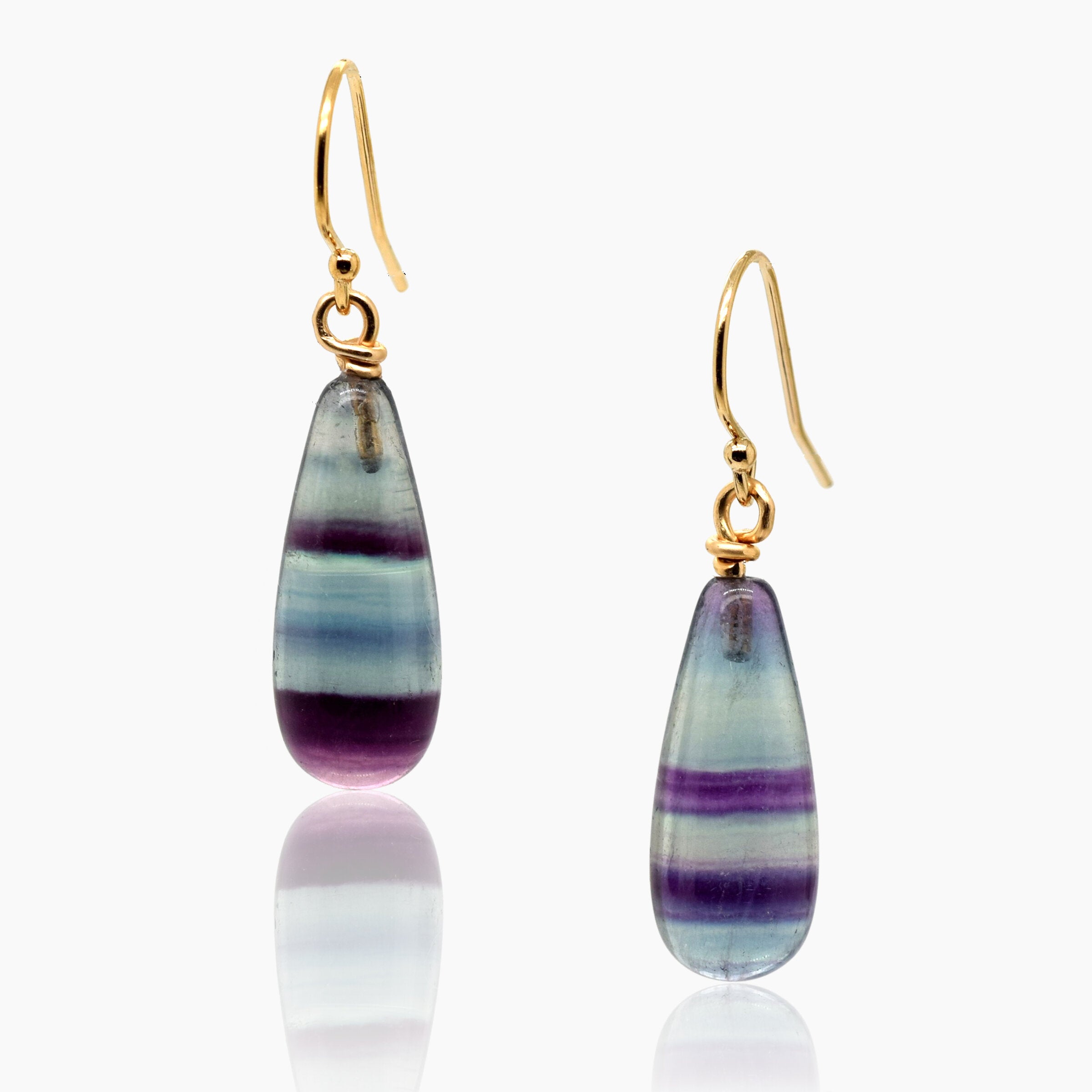 Fluorite Drop Earrings X