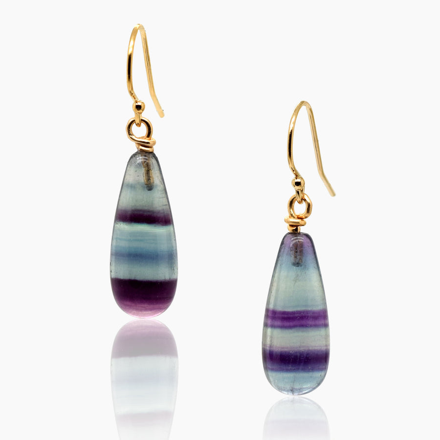 Fluorite Drop Earrings X