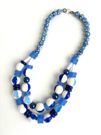 Light Blue, Dark Blue Necklace