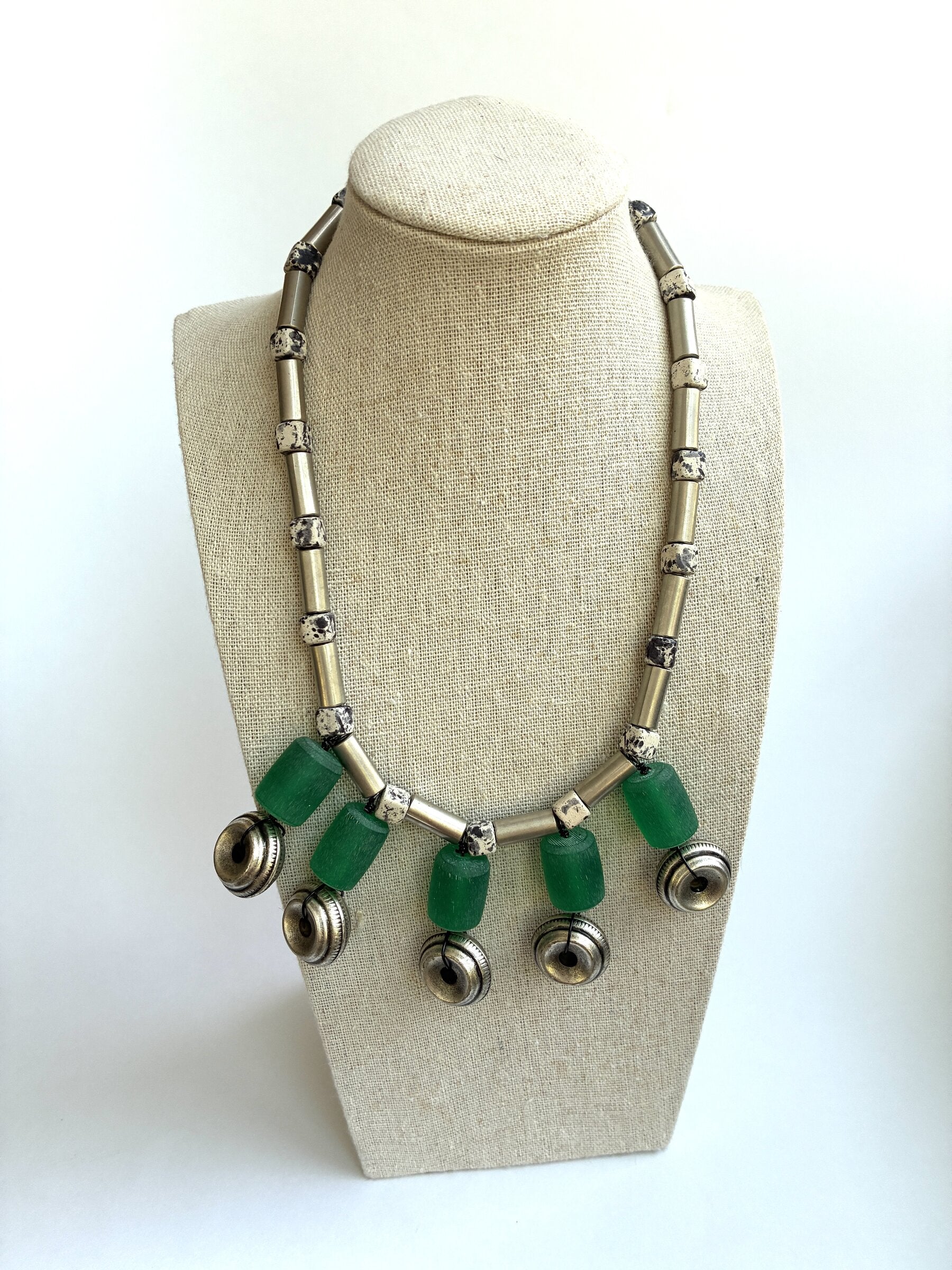 Silver Wheels Necklace