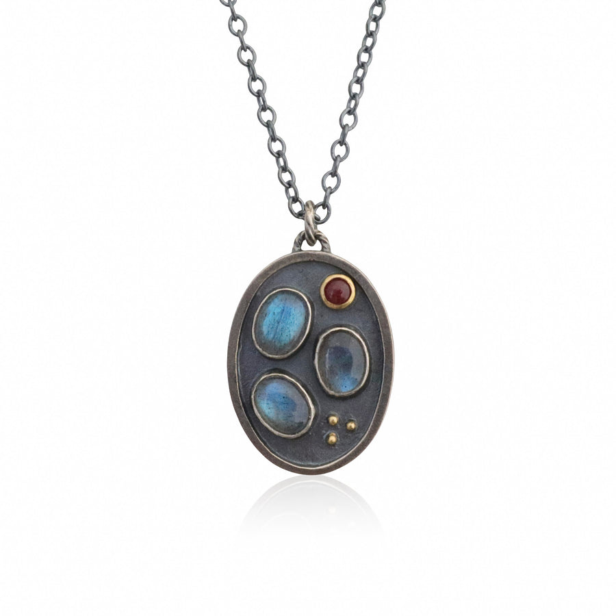 Labradorite Trio Pendant