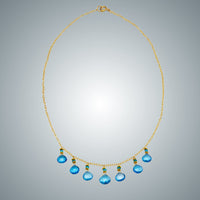 London Blue Topaz Heart Necklace