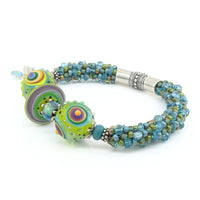 Teal & Apple Green Bracelet