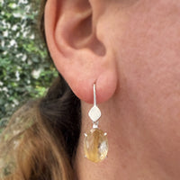 Rutilated Quartz Azores Earrings