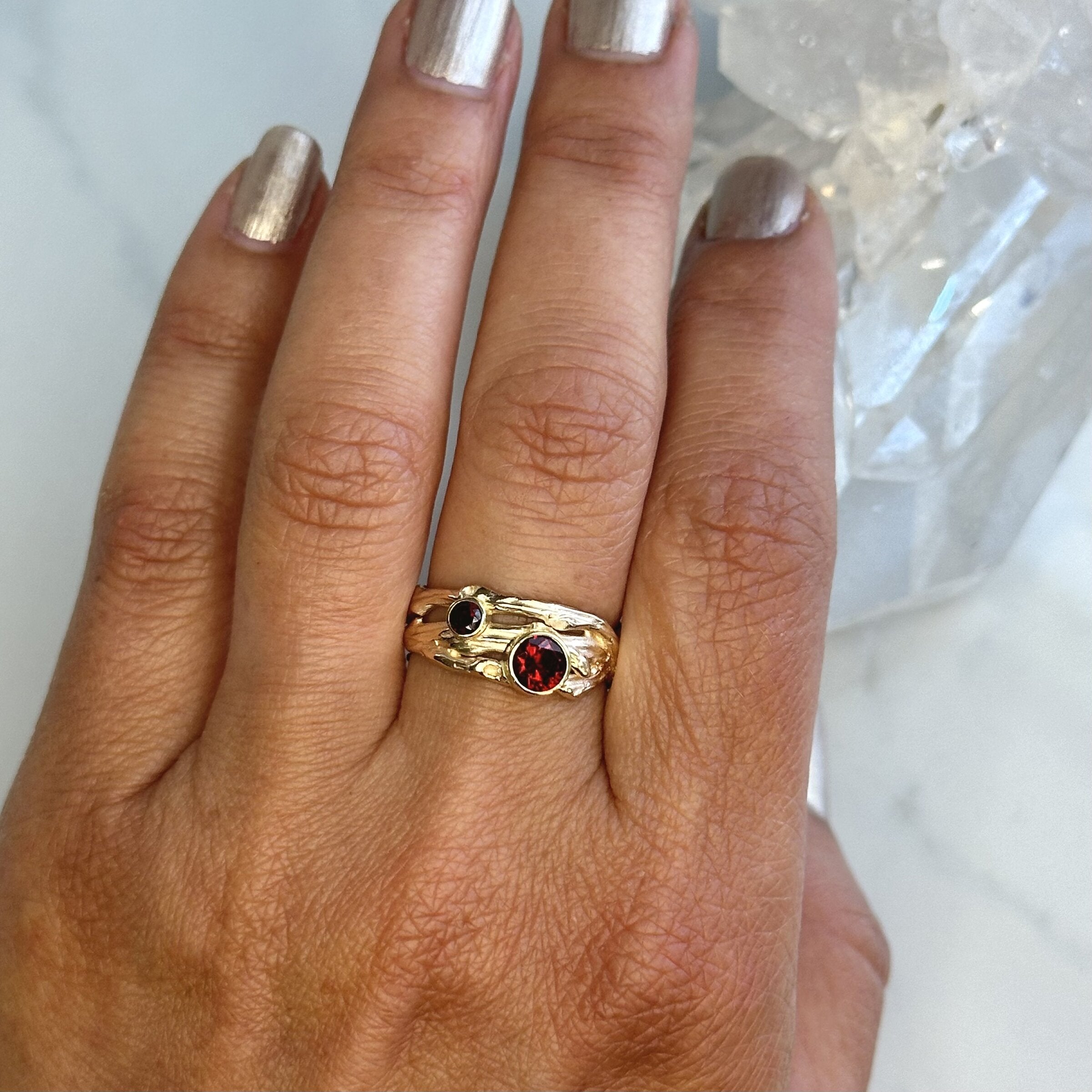 Garnet Vineyard Ring
