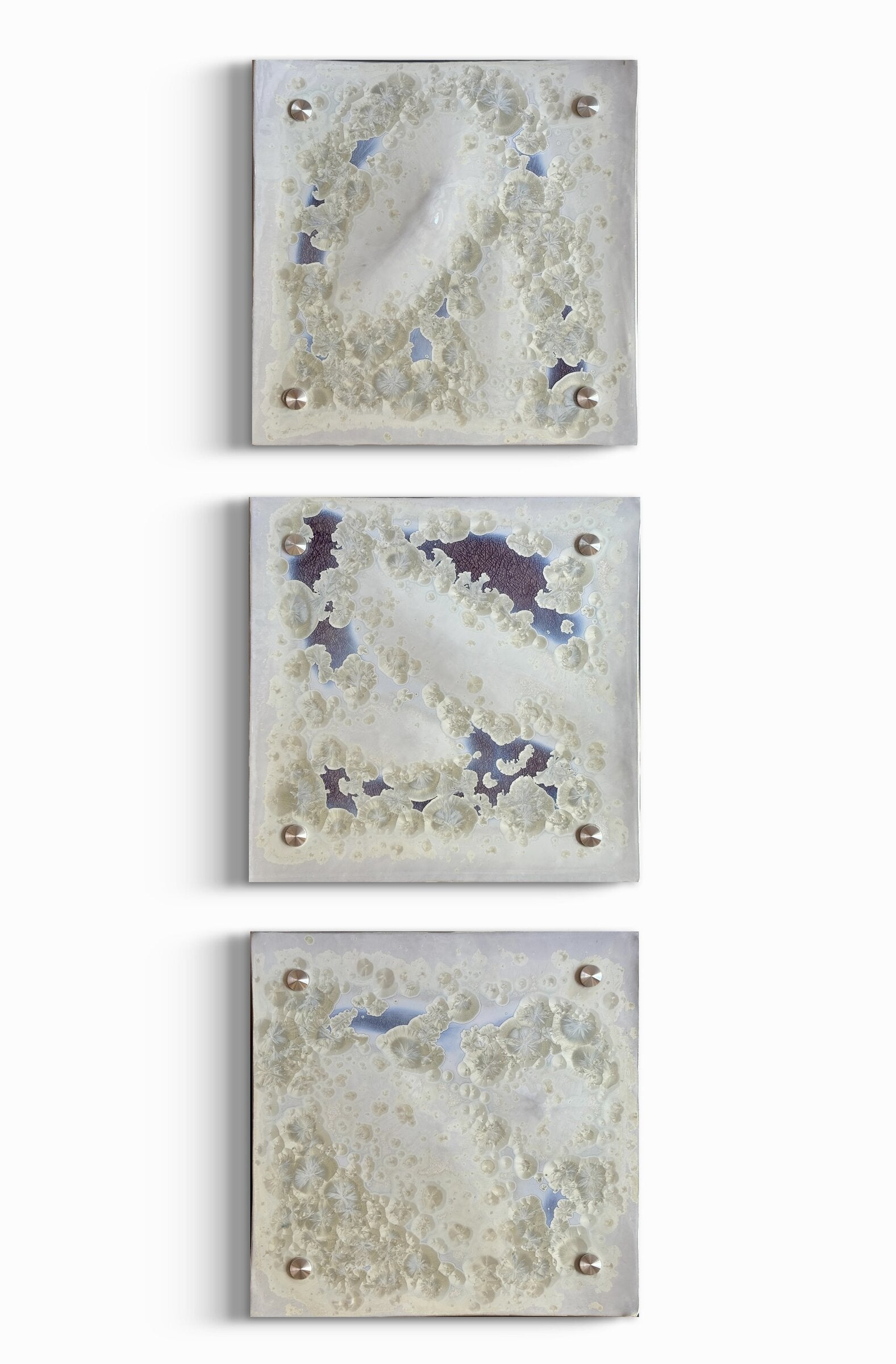 Crystalline Wall Square Set in Pearl