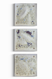 Crystalline Wall Square Set in Pearl