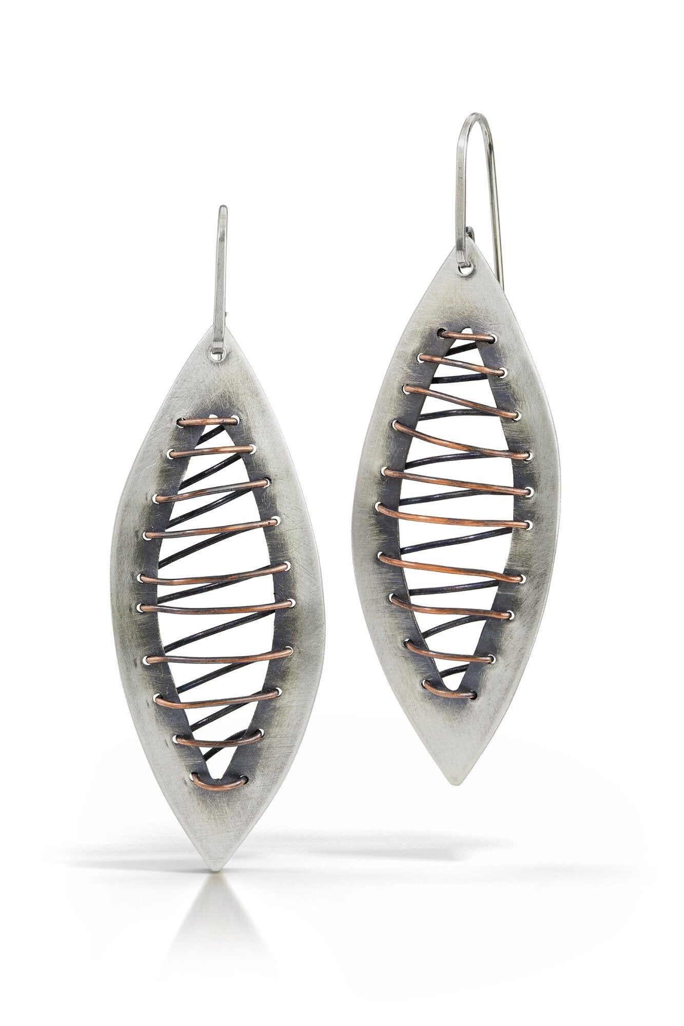 Sewn Leaves Earrings