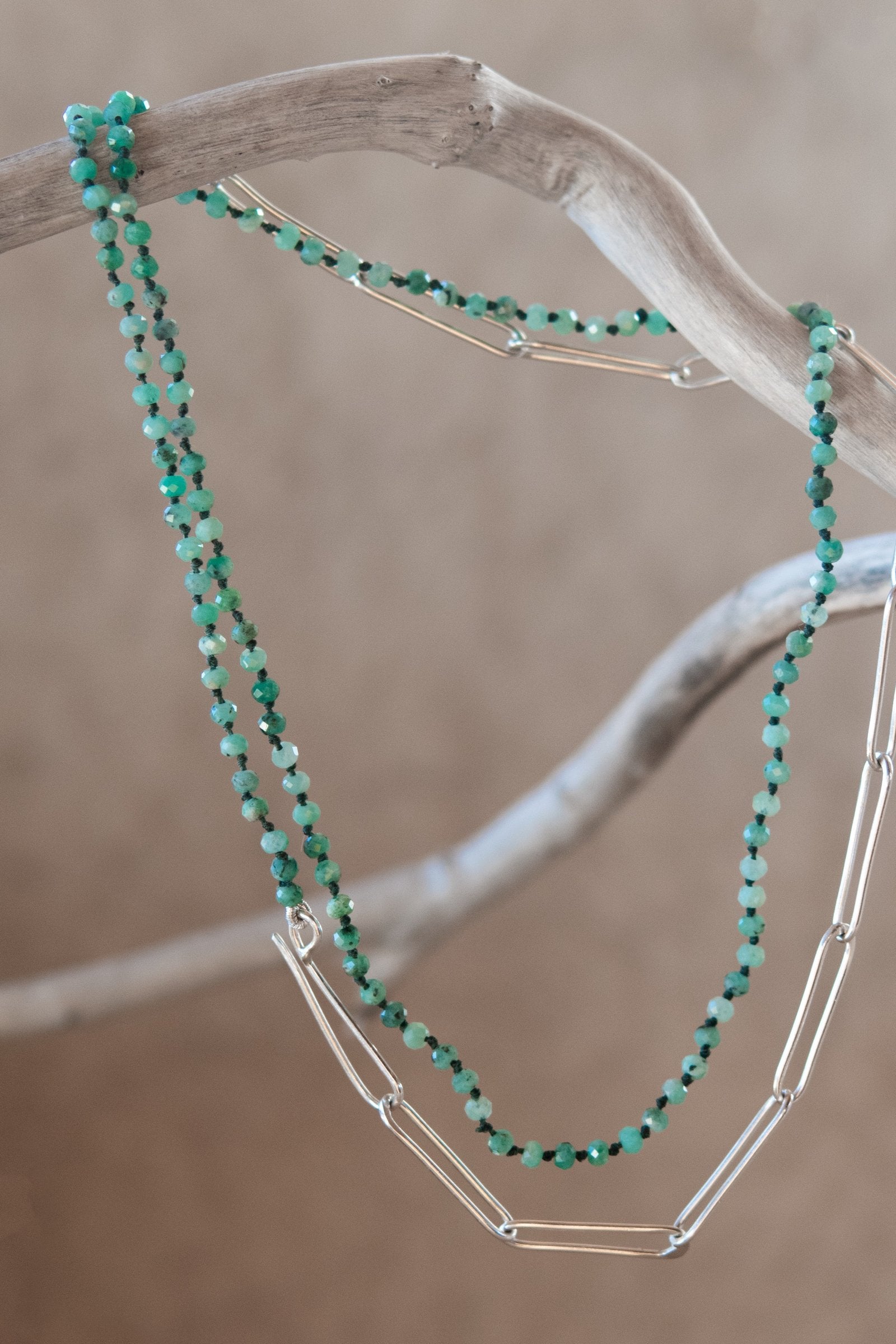 Emerald Links Necklace