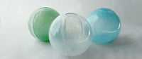 left to right: Mint Green, Alabaster white, Opal Blue