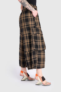 Linen Wide Leg Cargo Pant