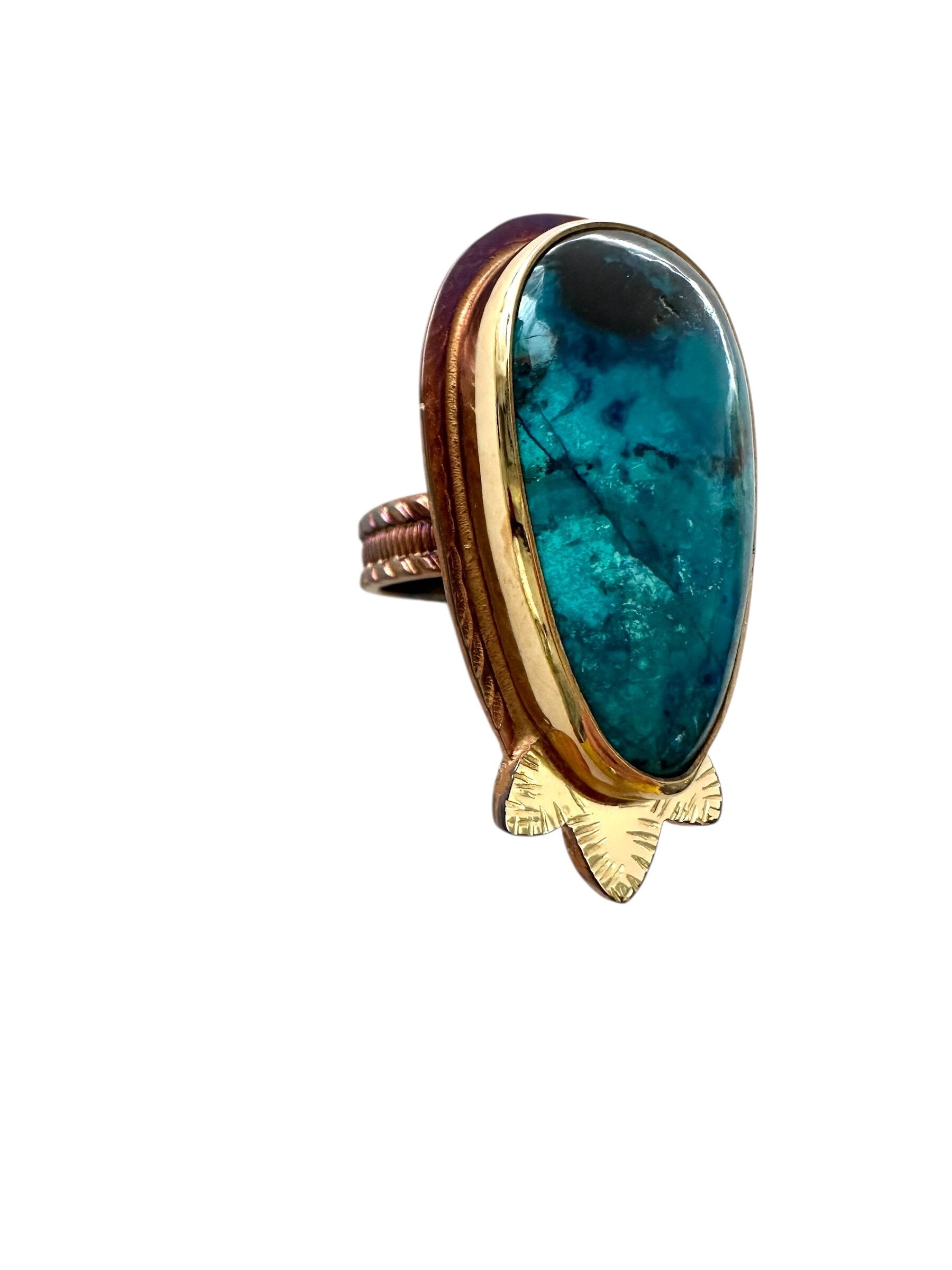 Blue Fan Ring