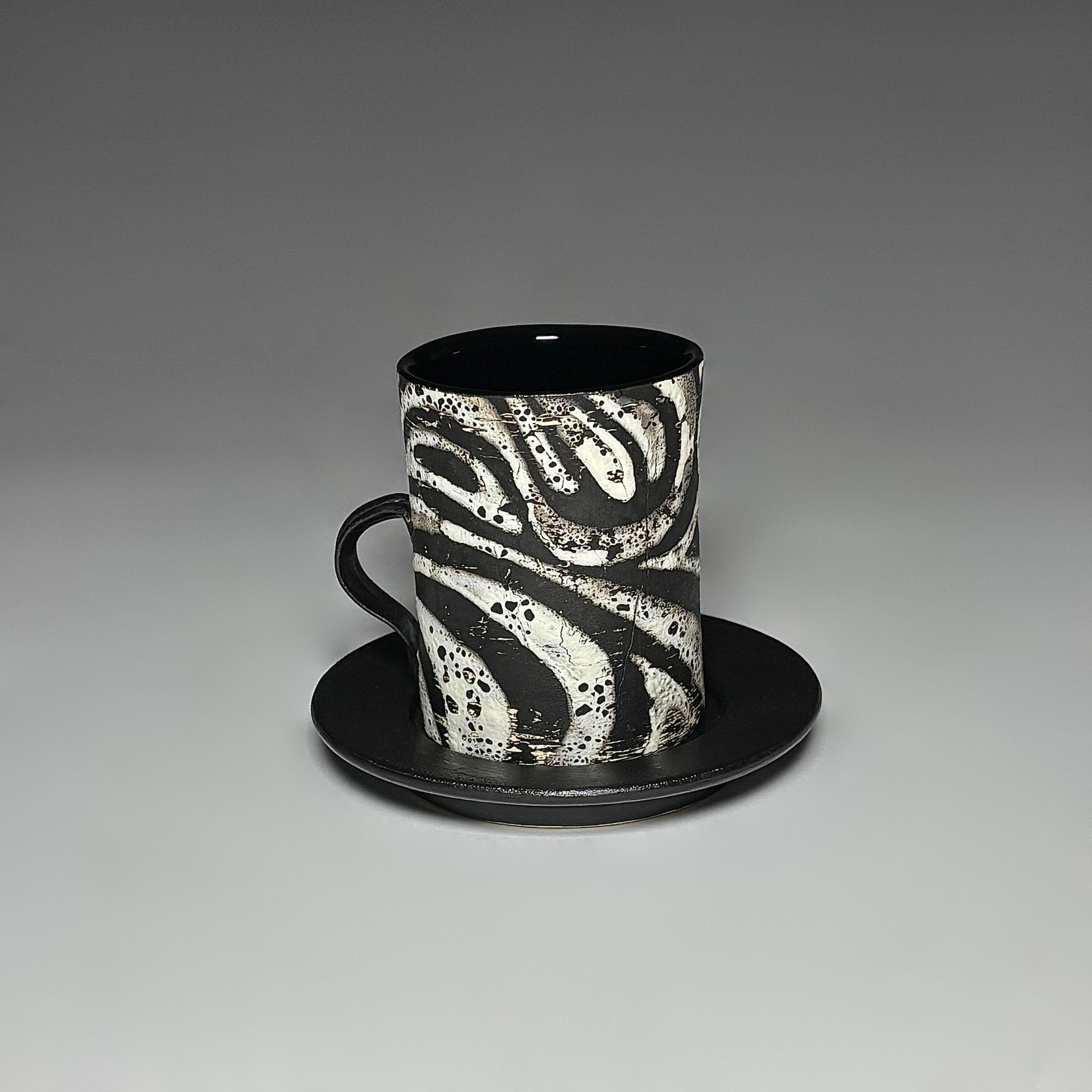 Zebra Swirl Demitasse Set