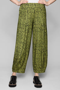 Moss/Black Brushstrokes
