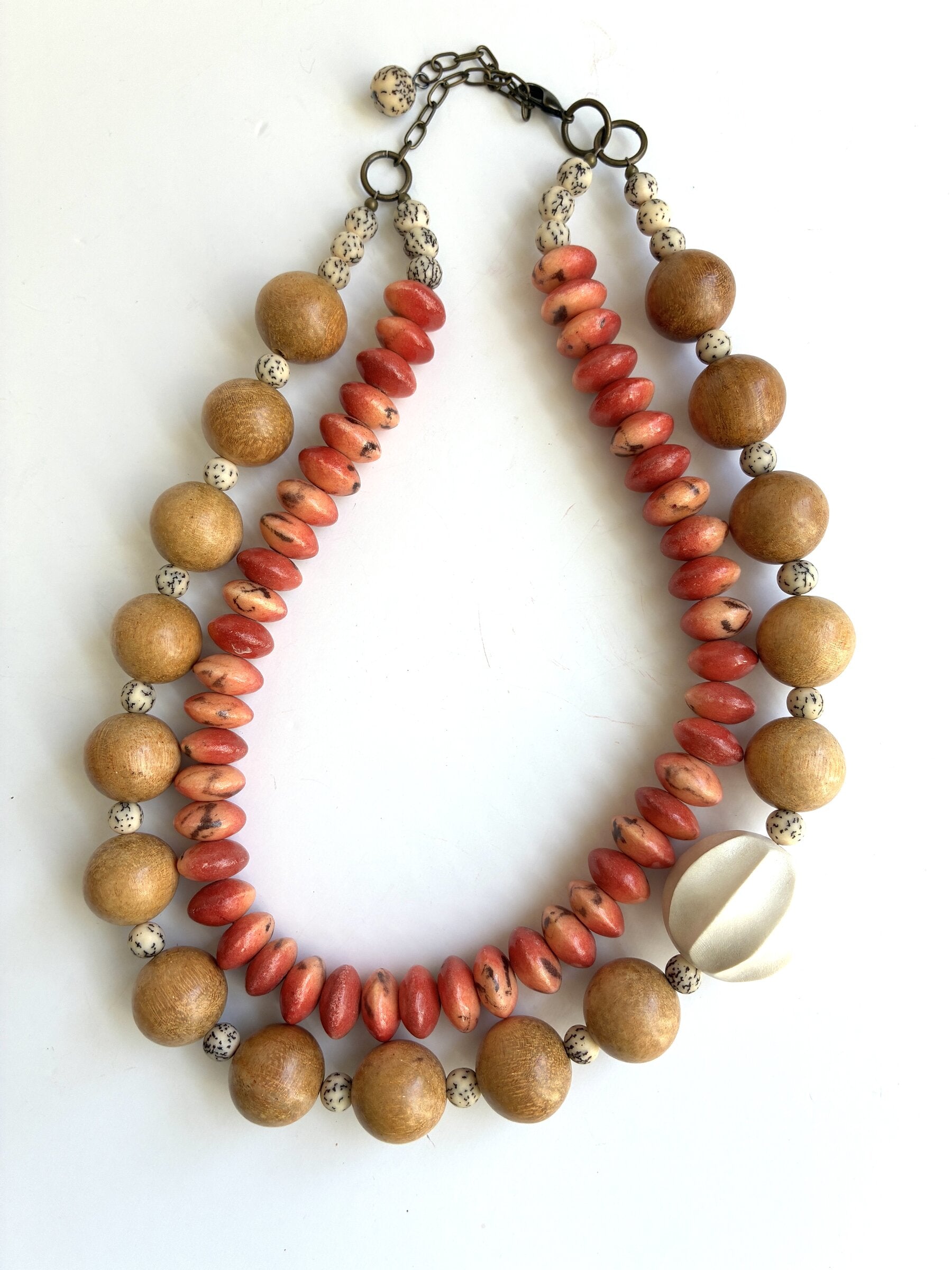 Apple Coral Necklace