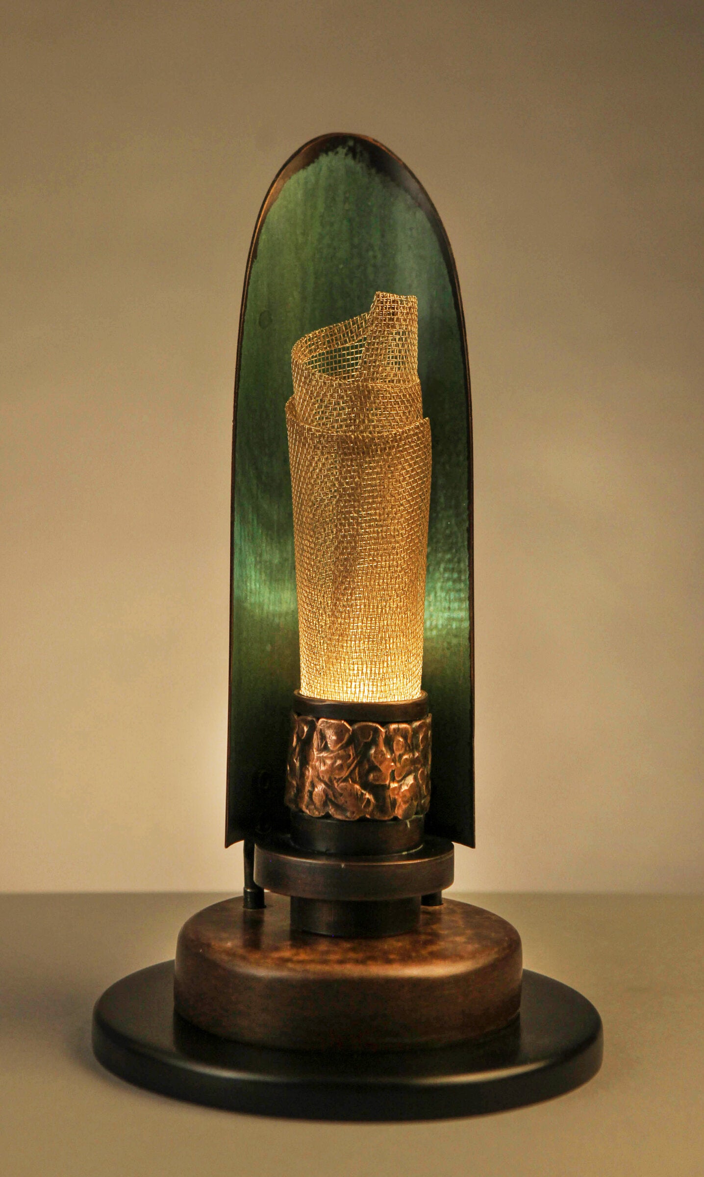Emerald Glow Table Lamp