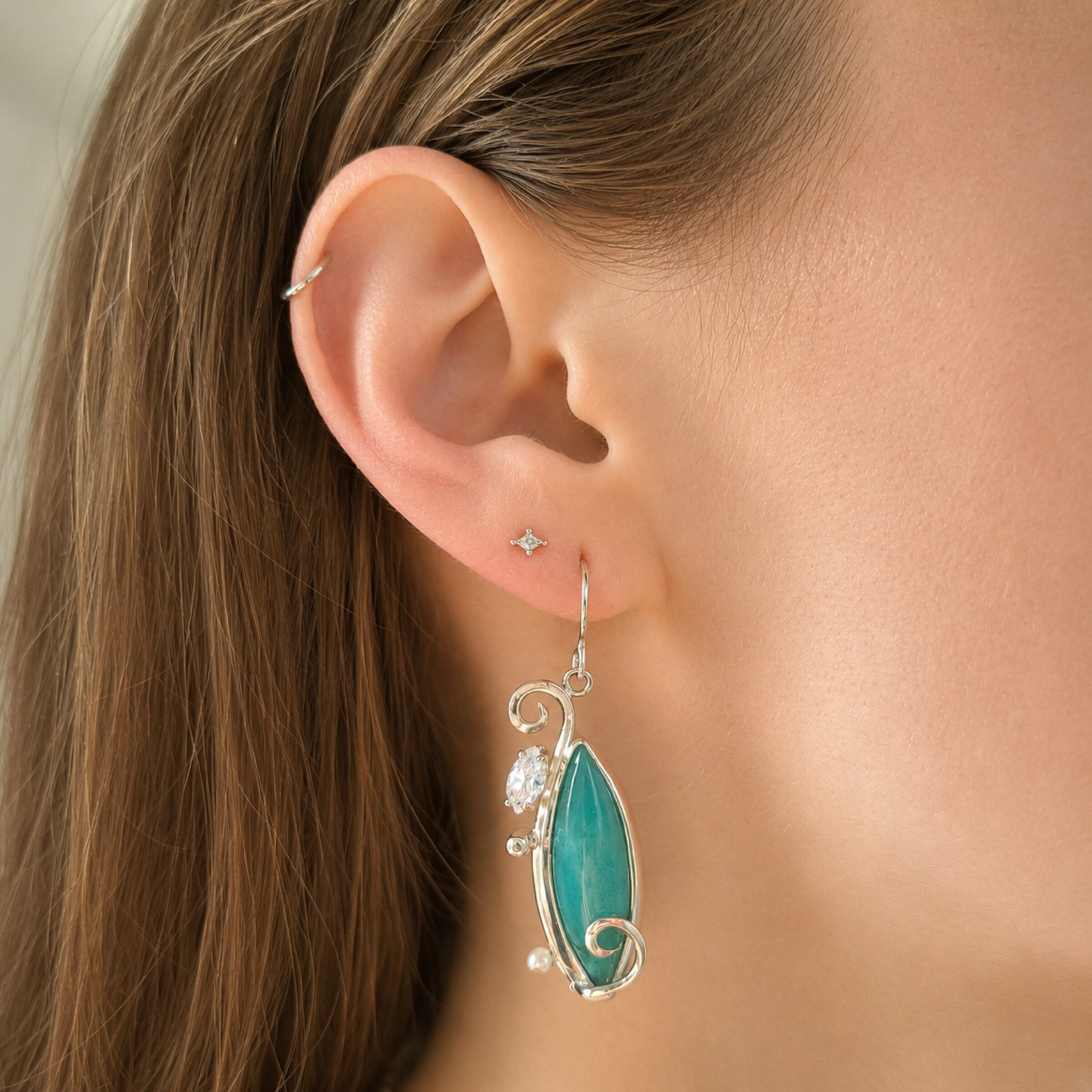 Seafoam Whimsy Earrings