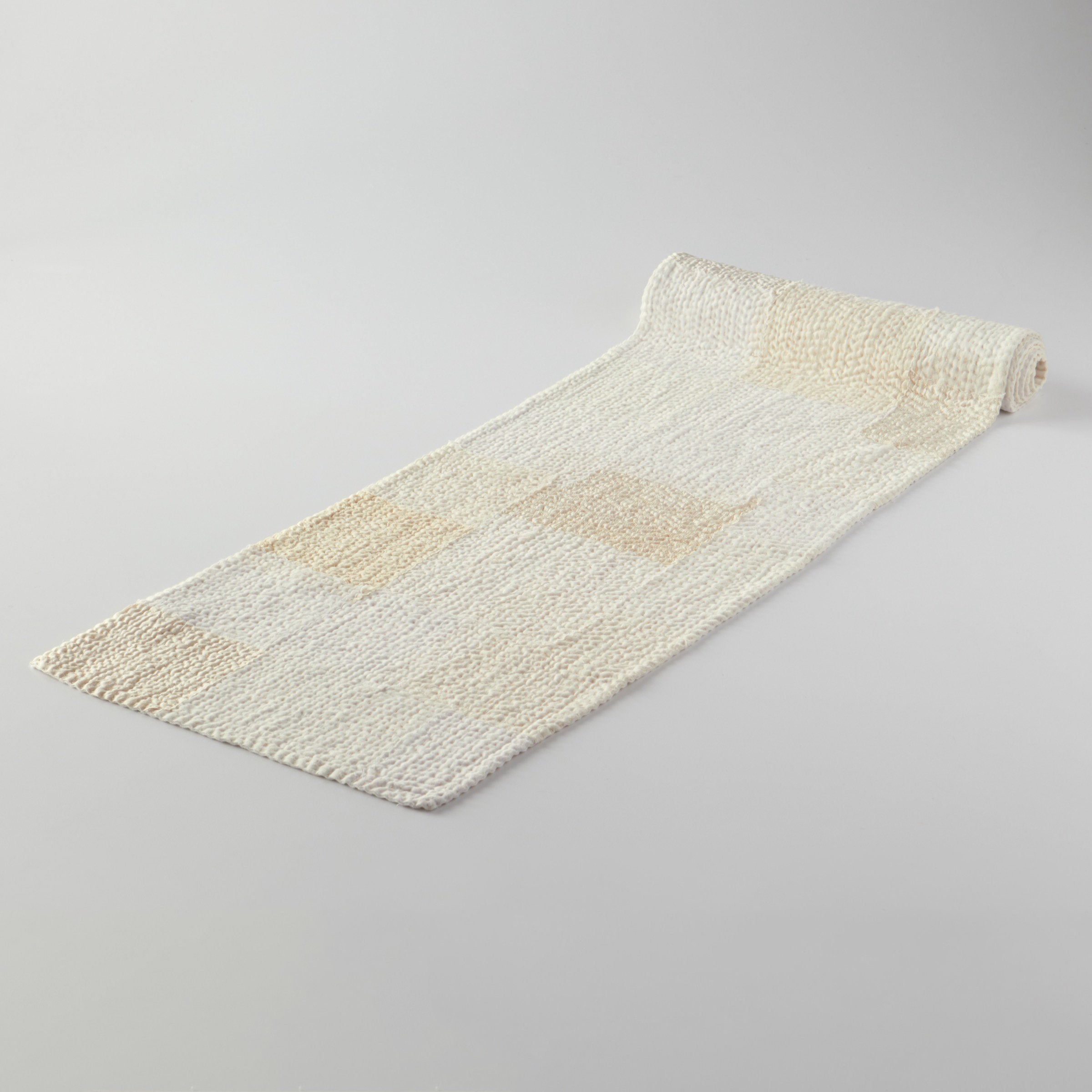 Mosaic Fray Kantha Table Runner