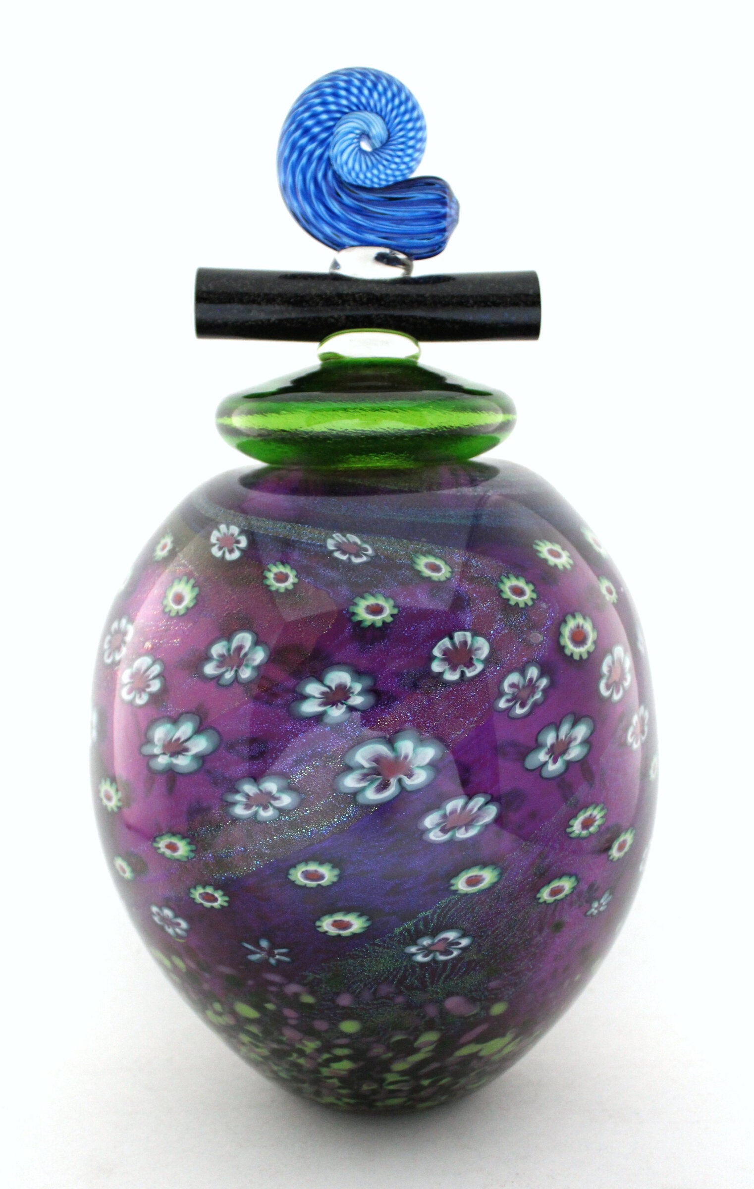 Large Amethyst Lidded Island Series Vessel