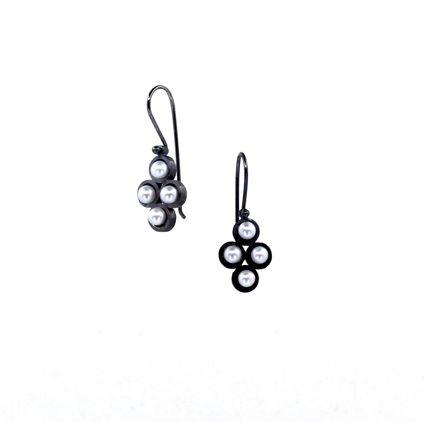 Multi Four Pearl Earrings