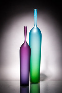 left to rightshort purple/blue, tall blue/green