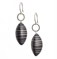 Black with gray stripes