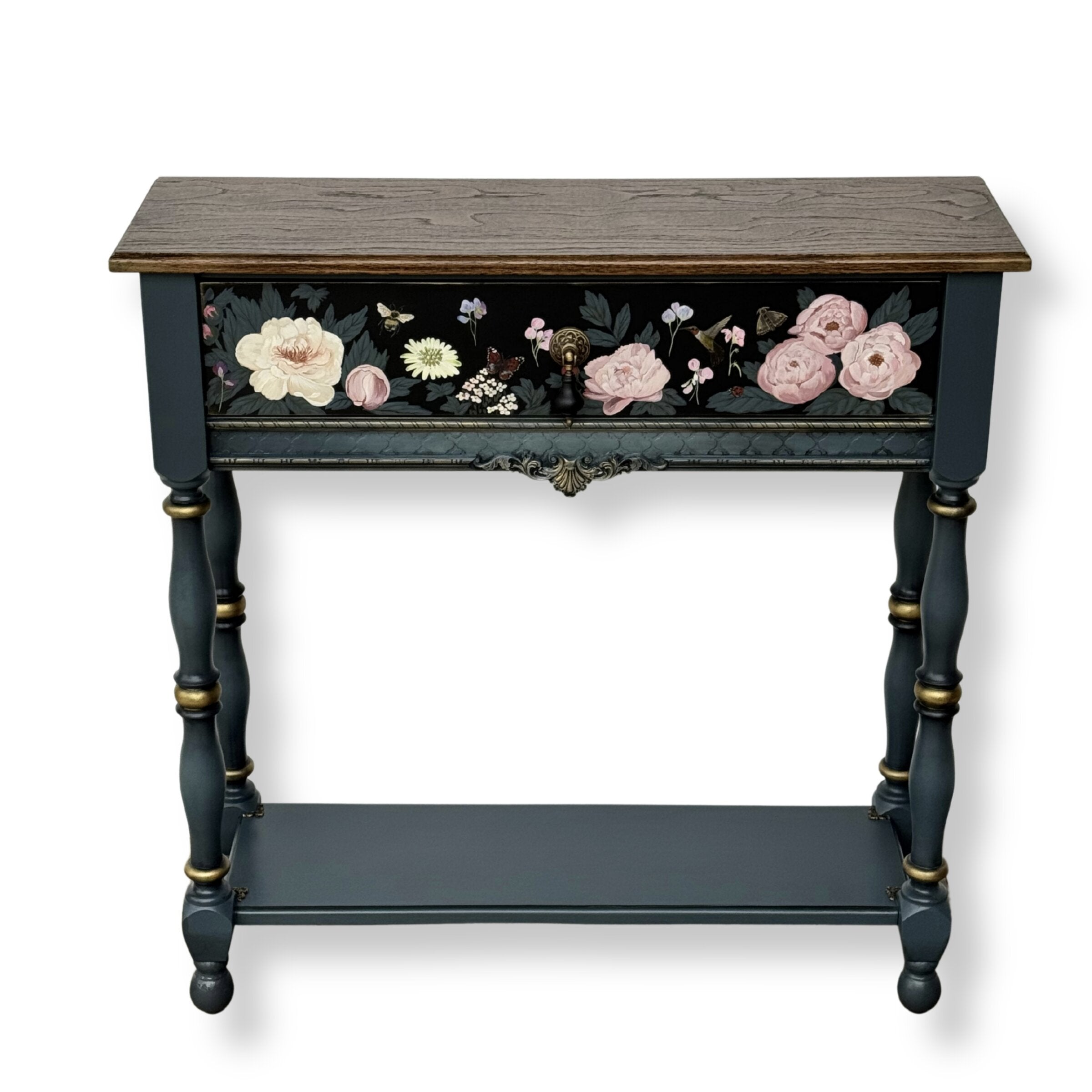 Peonies at Dusk Console Table