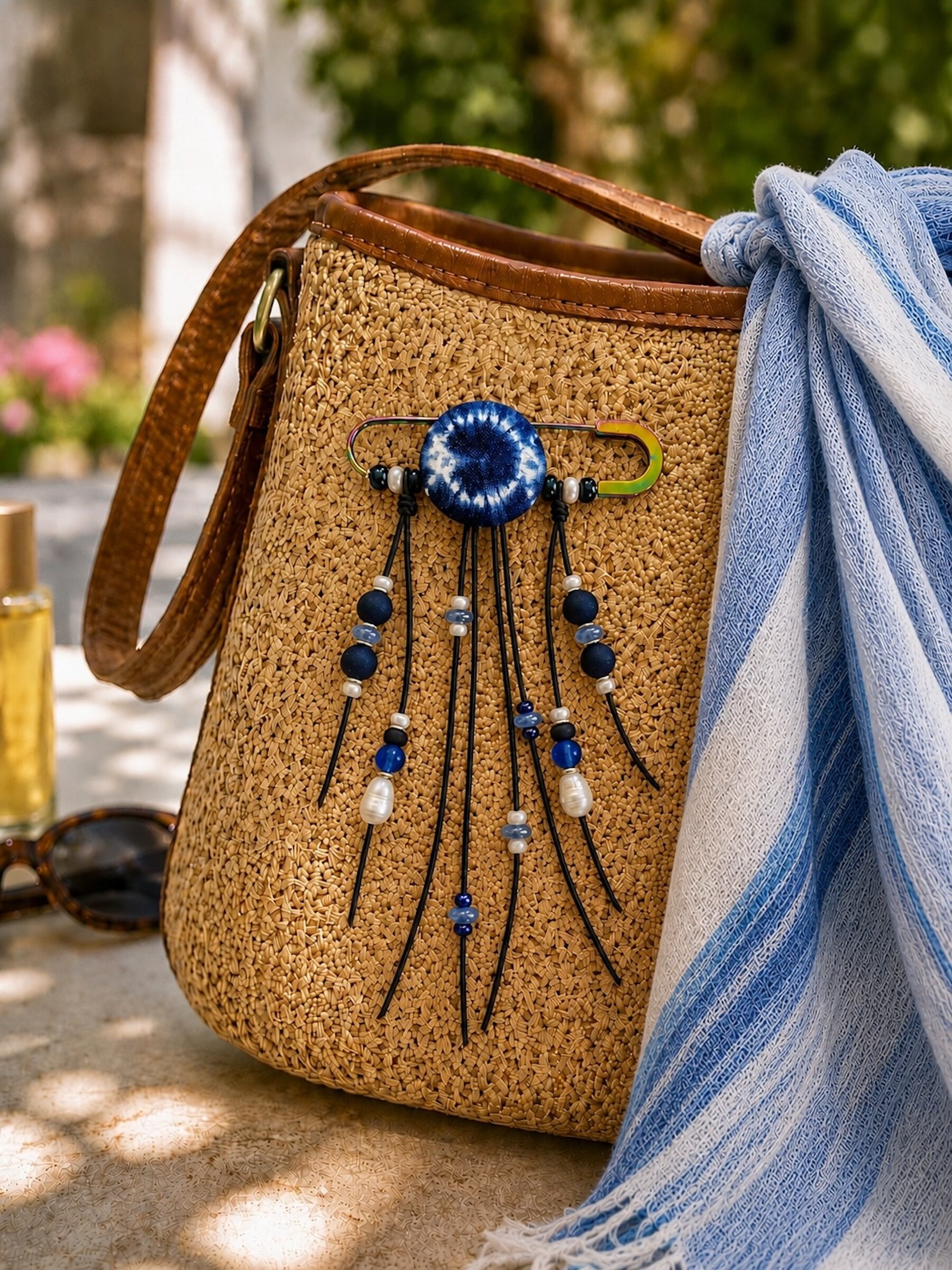 Shibori Blues Swing Pin