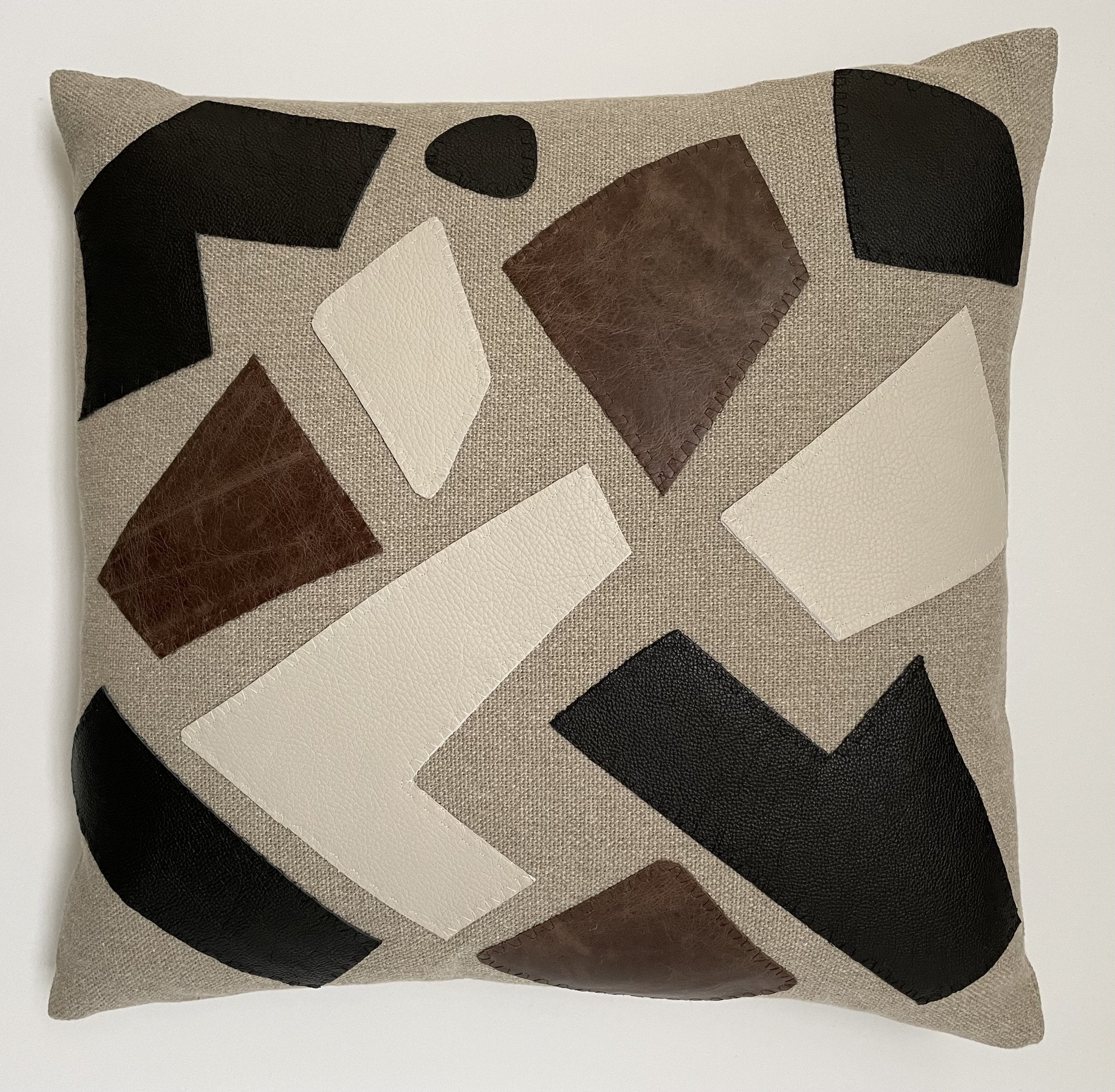 Leather Terrazzo Pillow #1