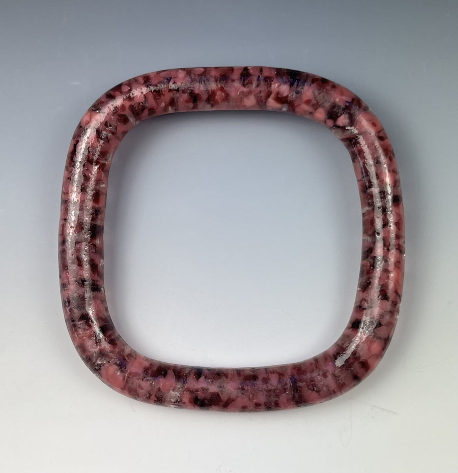 Small Pink Marble Square Bracelet