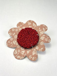 Red & Pink Meadow Brooch