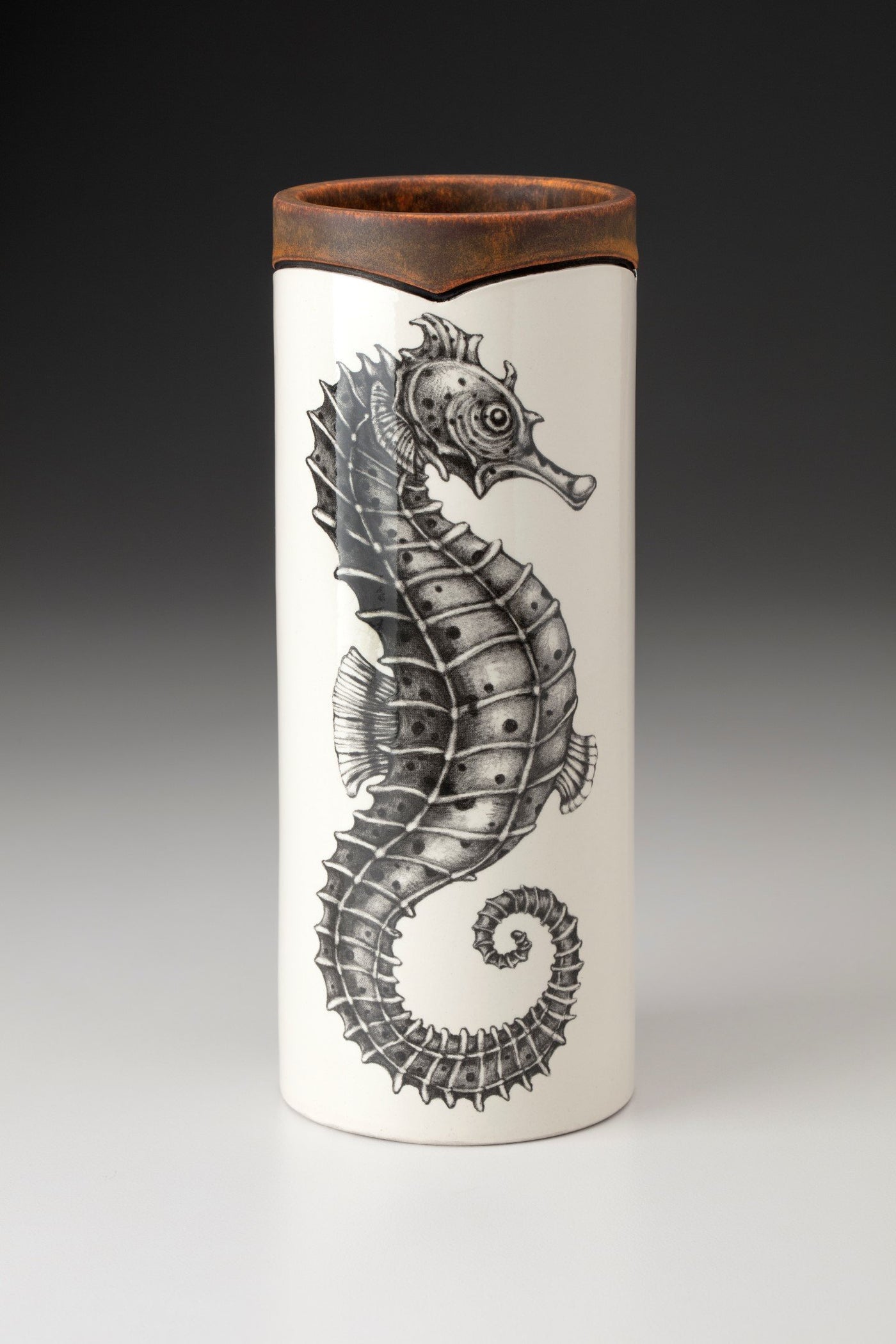 Small Vase: Seahorse