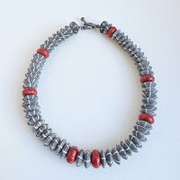 Buffalo Horn & Sponge Coral Necklace