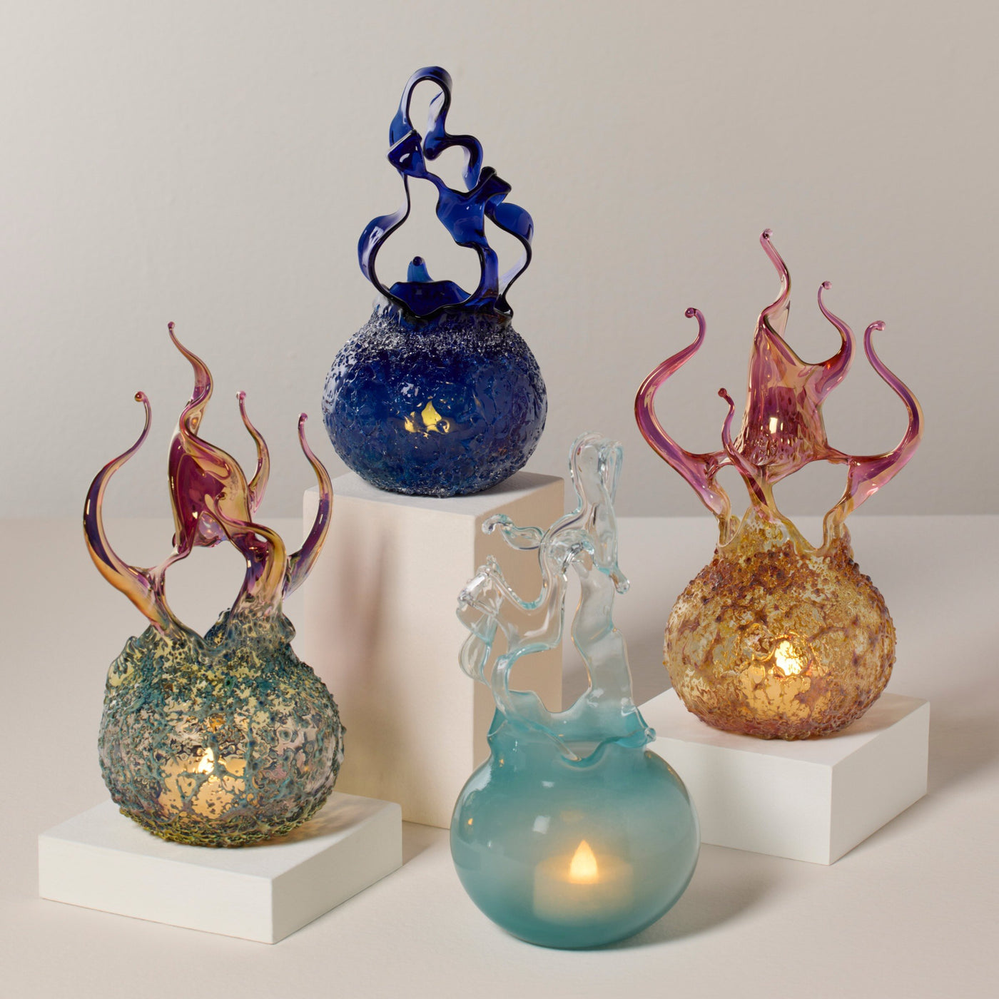 Metallic Fireball Votives