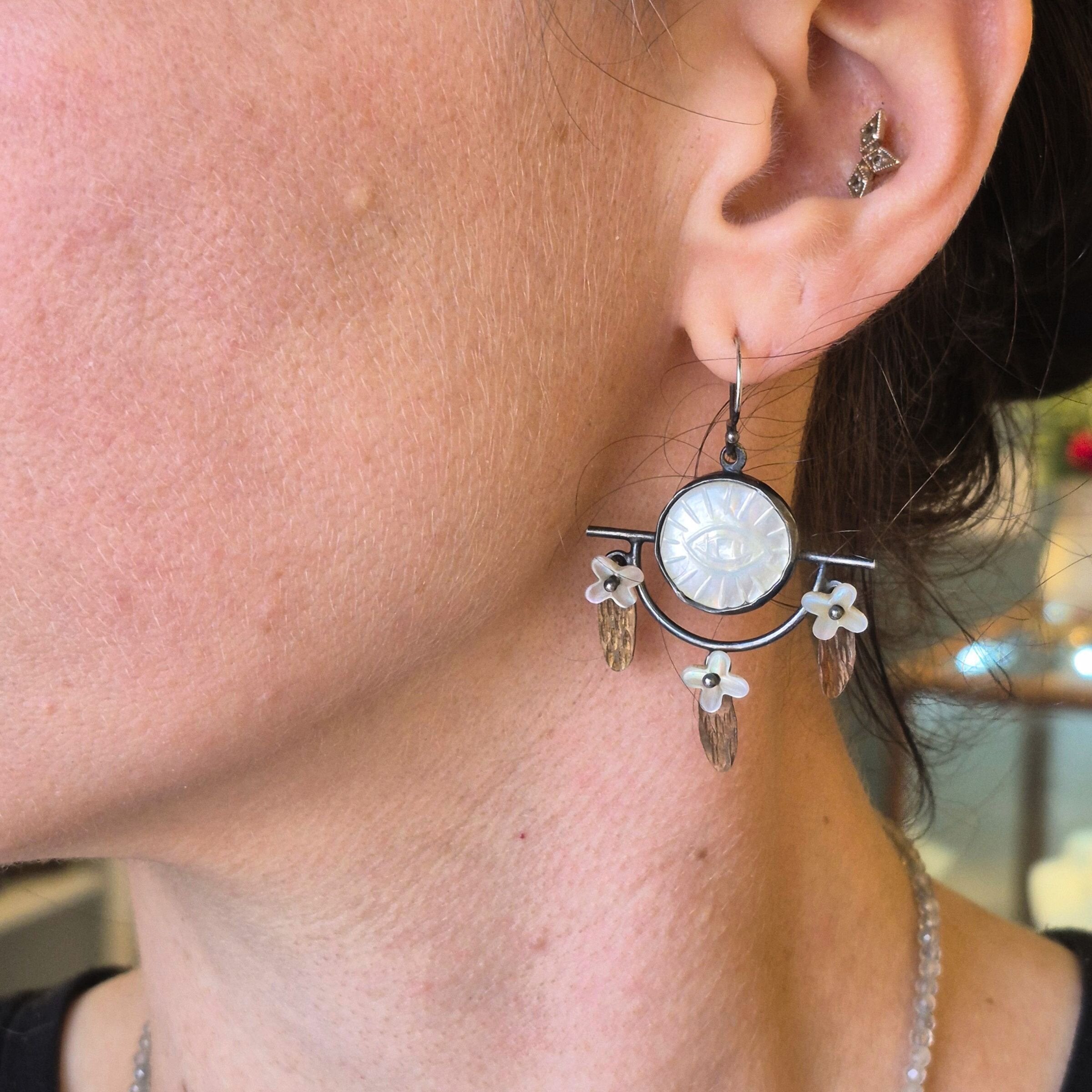 Protective Eye Chandelier Earrings