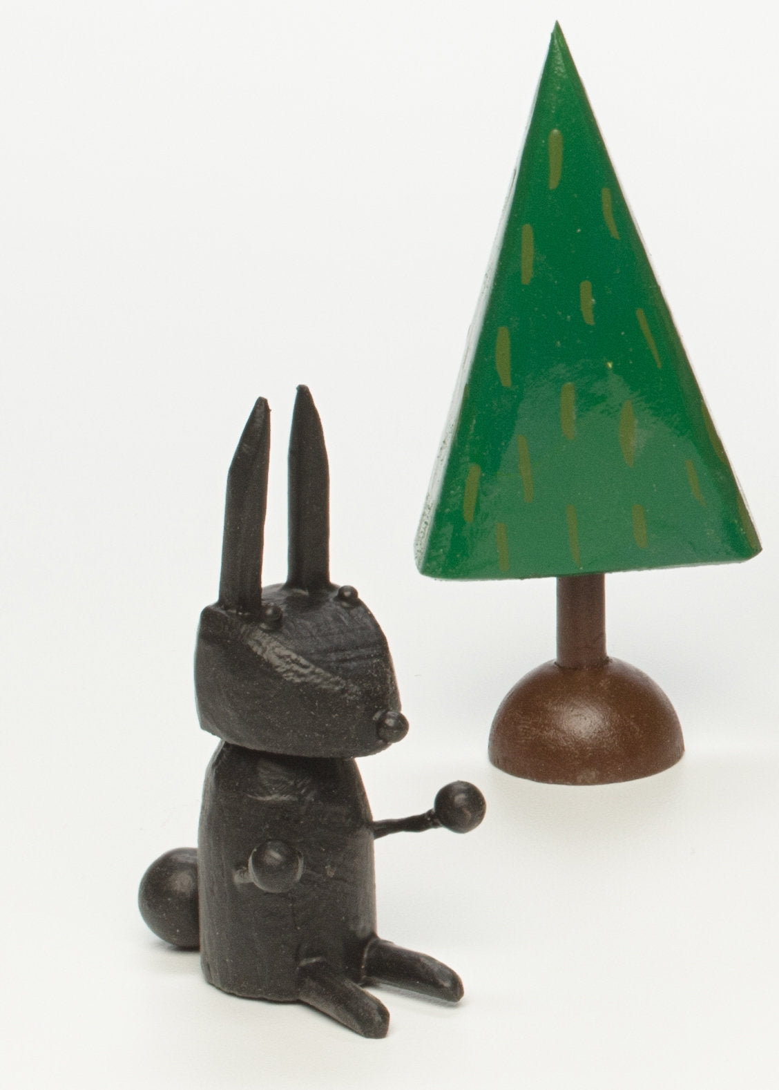 black rabbit figure