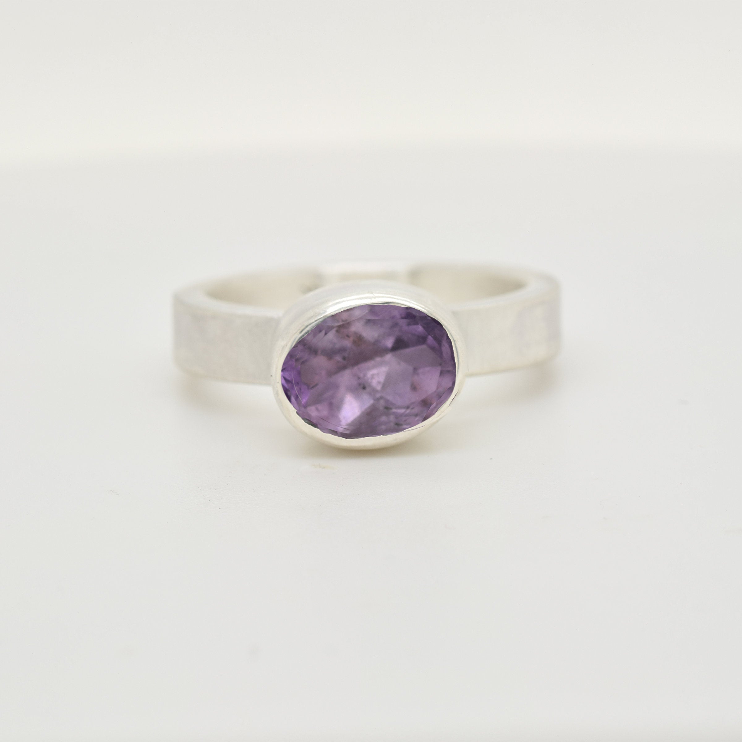 Lavender Amethyst Sterling Ring