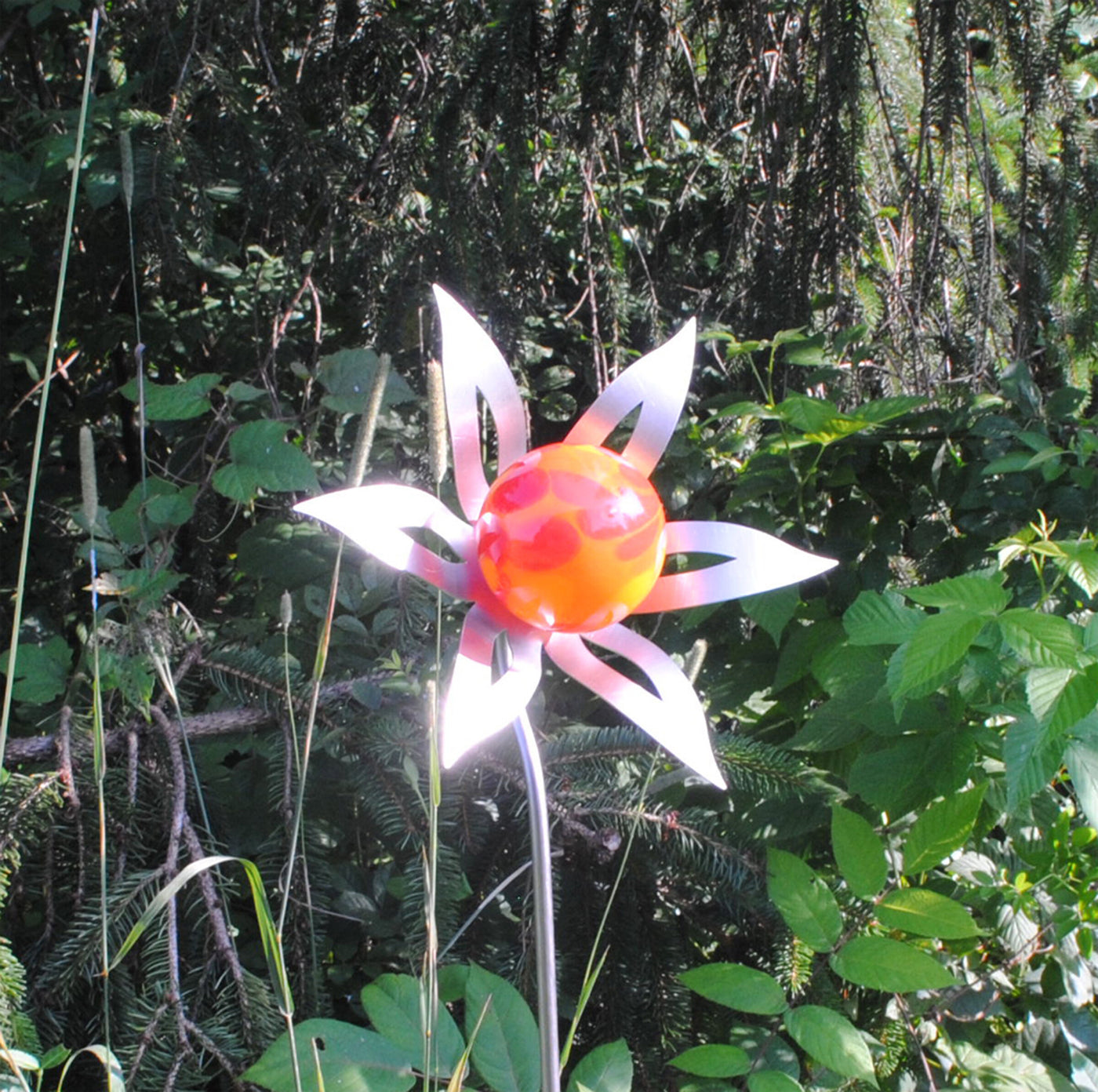Floral Burst Garden Sculpture