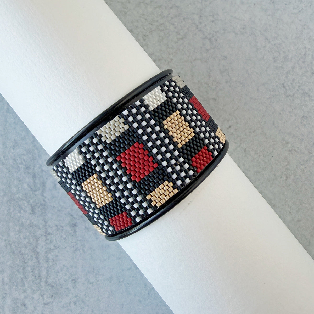Festive Beaded Cuff | Photo by Diana Ferguson