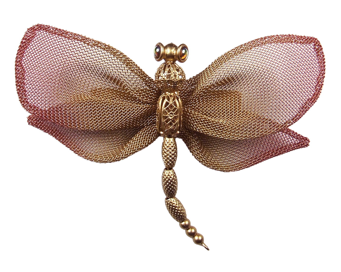 Gold with Pink Wings