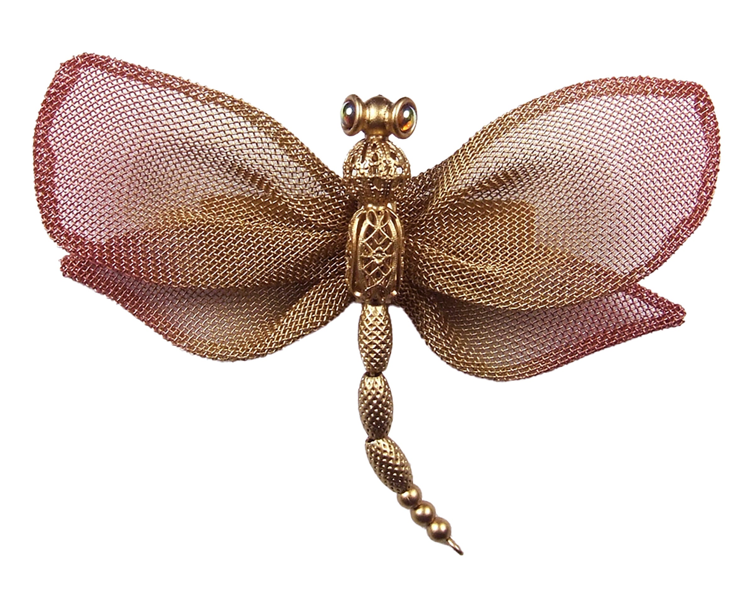 Gold with Pink Wings