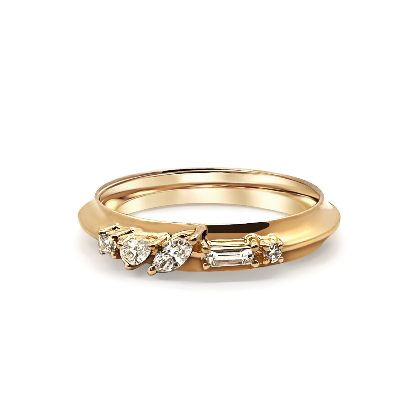 Trellis Knife Edge Stacking Ring
