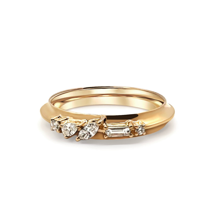 Trellis Knife Edge Stacking Ring
