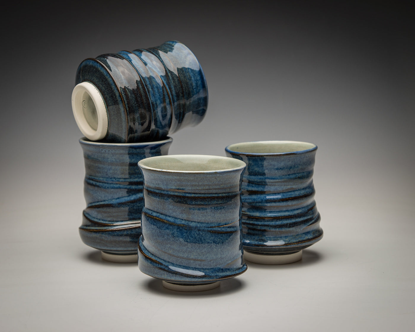 Deep Blue Landscape Tumblers