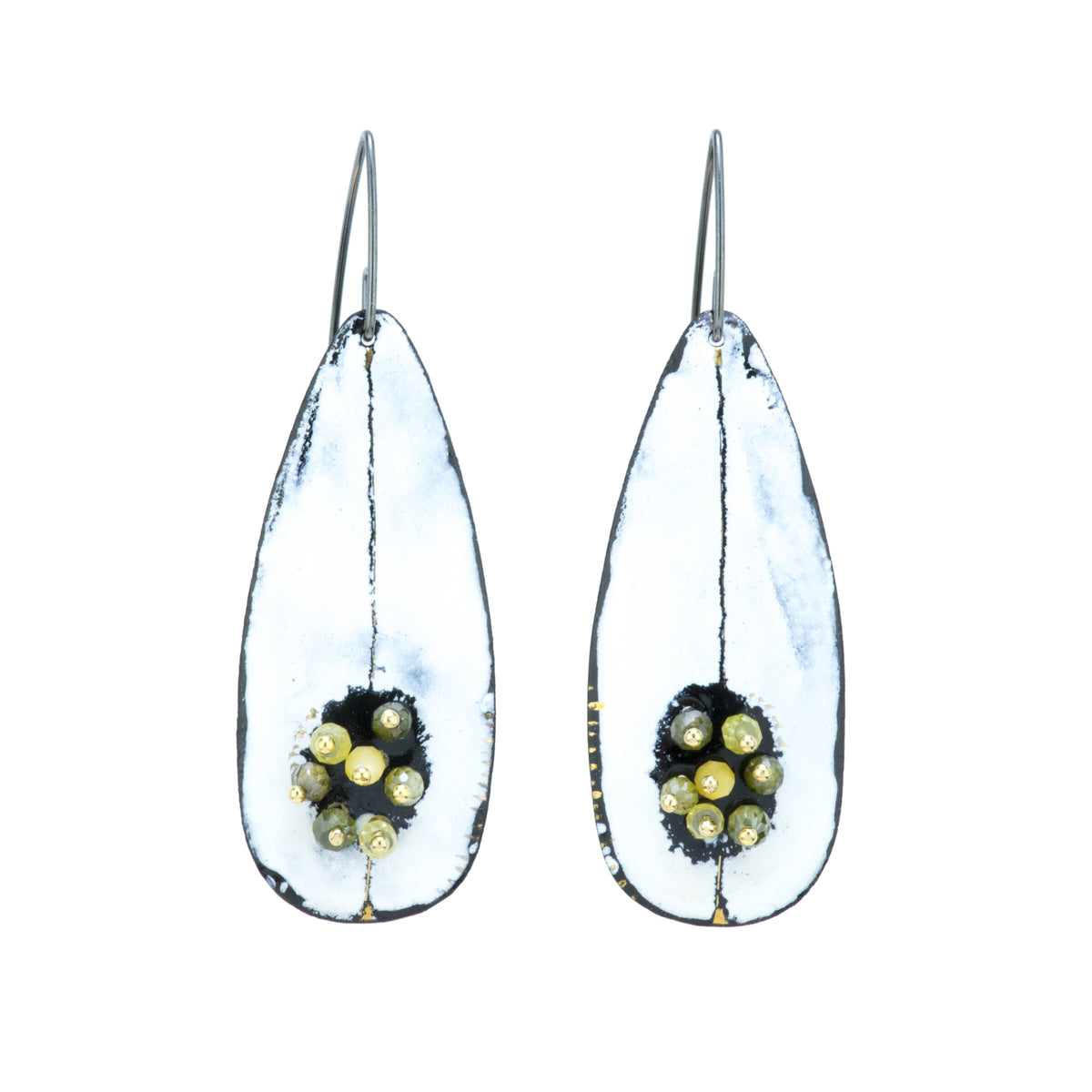 Olive Gem Astra Earrings