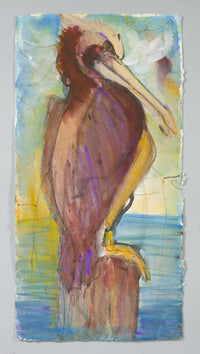 Brown Pelican on Post/Yellow