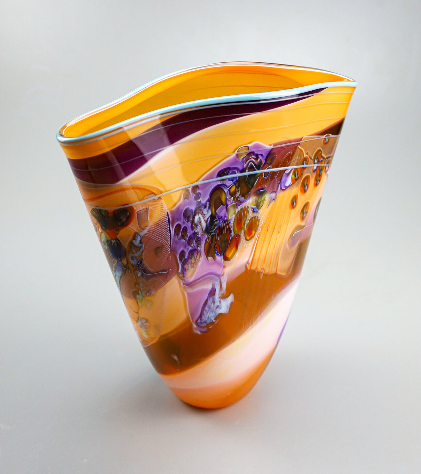 Color Field Vase in Orange Dream