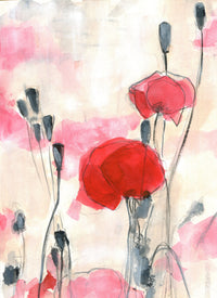 Vertical Poppy I