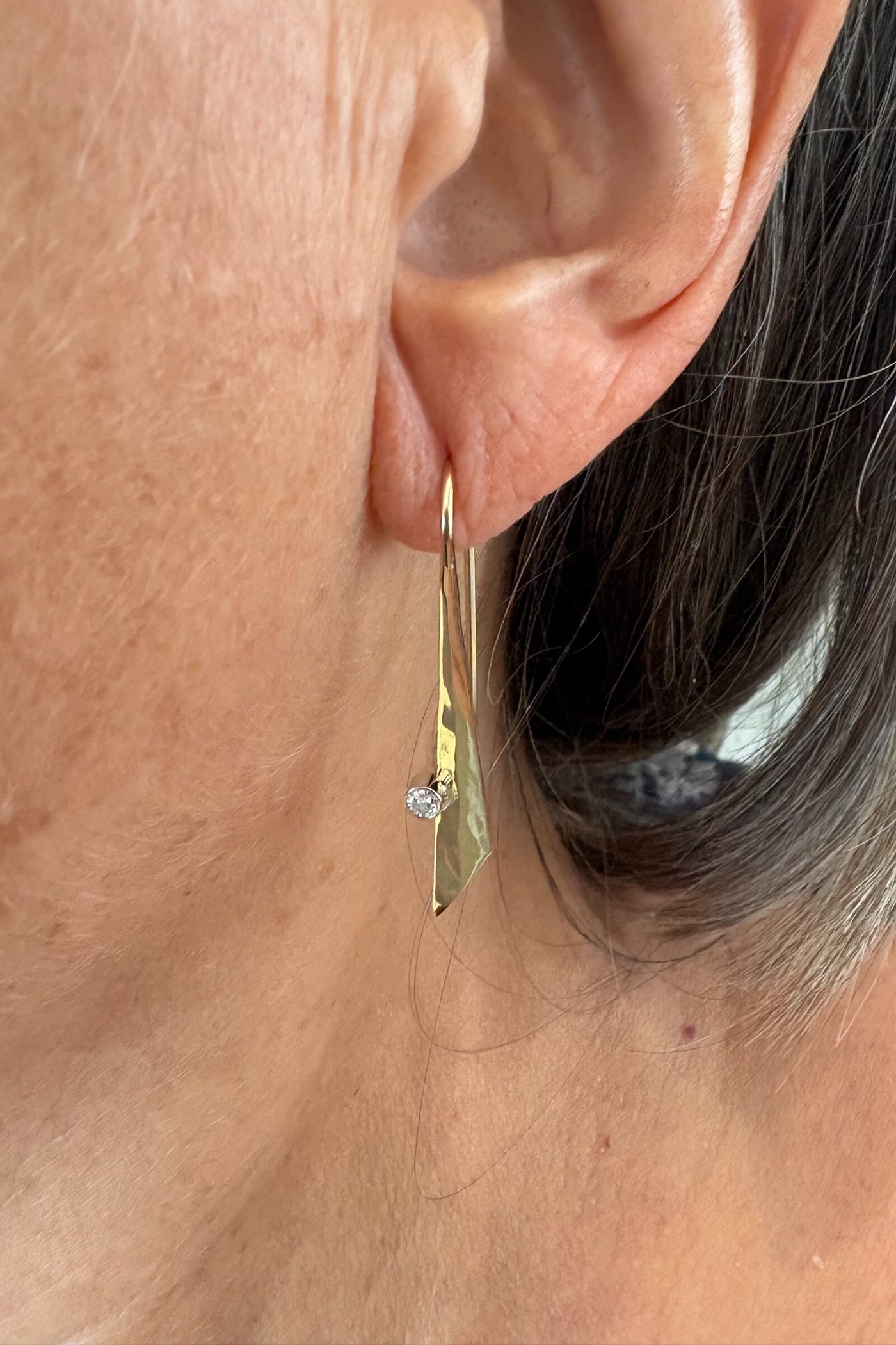 Diamond Stiletto Earrings